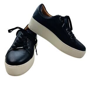 J/SLIDES Black and White Platform Sneakers